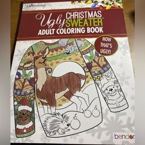 Bendon ugly Christmas sweater coloring book
